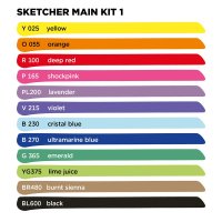 Sketcher Set 12 Stück Main Kit 1